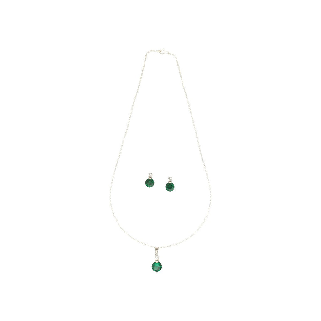J Pearls Xeni 925 Silver Pendant Set