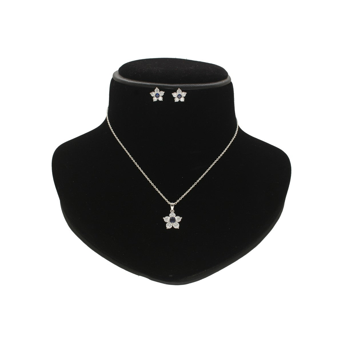 J Pearls Percy 925 Silver Pendant Set