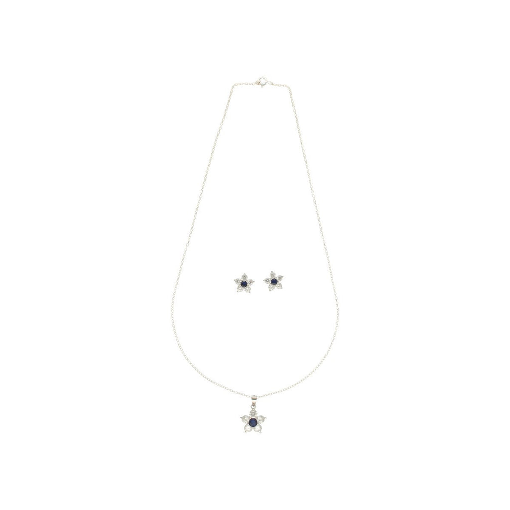 J Pearls Percy 925 Silver Pendant Set
