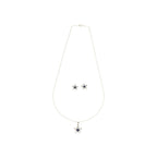 J Pearls Percy 925 Silver Pendant Set