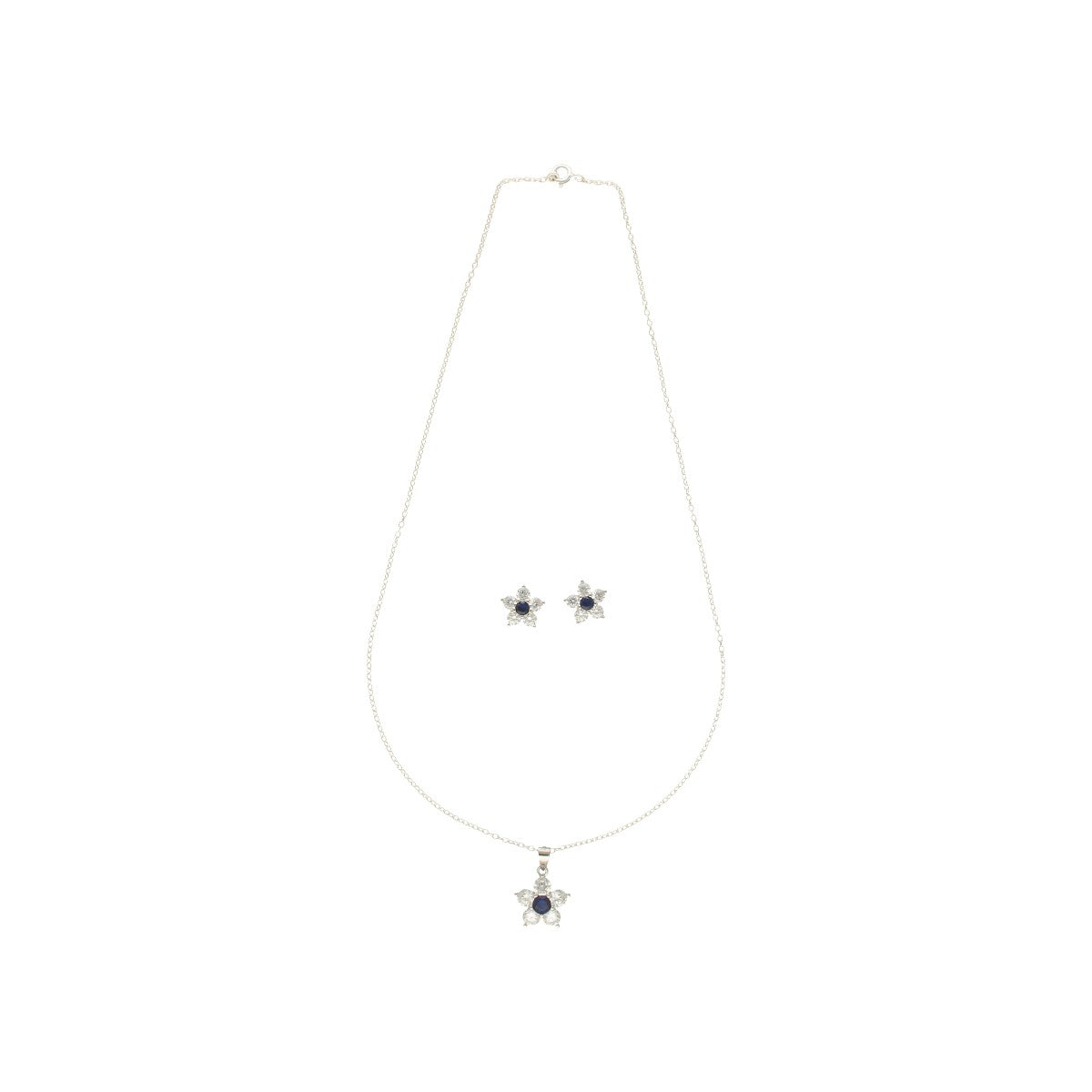J Pearls Percy 925 Silver Pendant Set