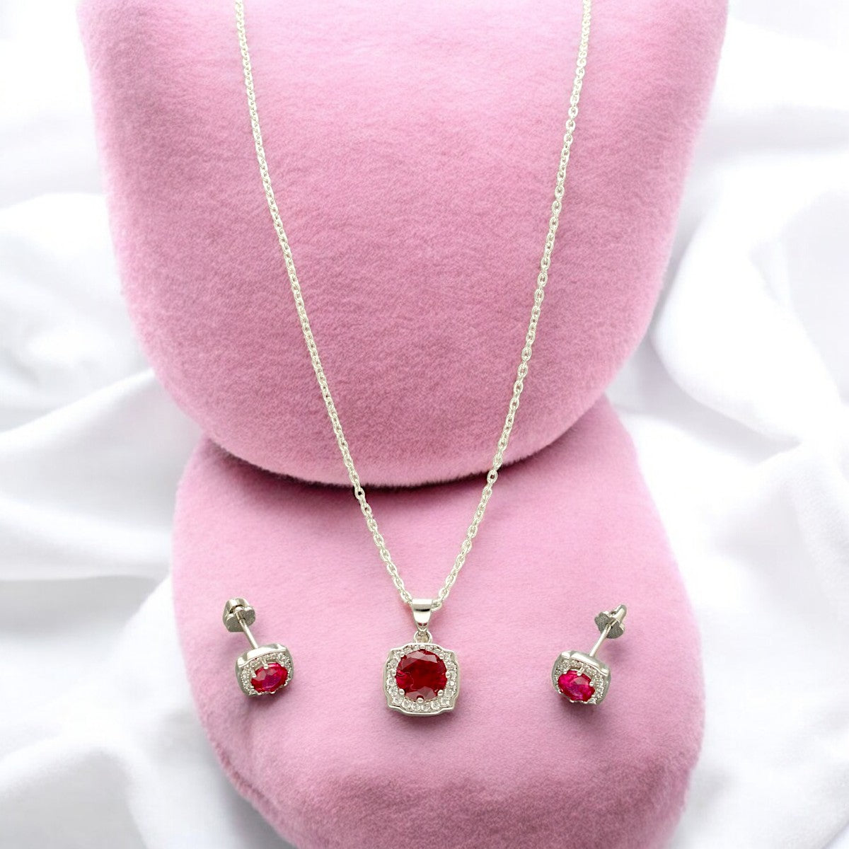 J Pearls Brielle 925 Silver Pendant Set