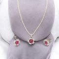J Pearls Elinor 925 Silver Pendant Set