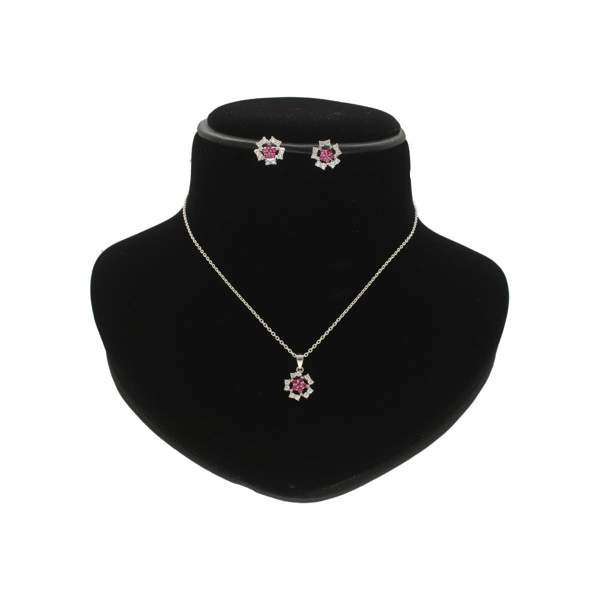 J Pearls Elinor 925 Silver Pendant Set