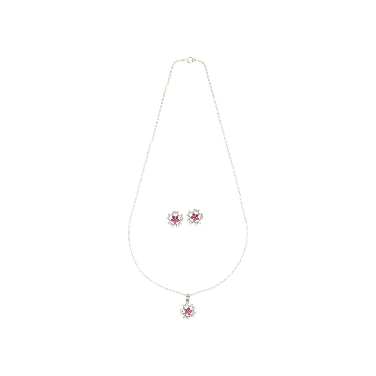 J Pearls Elinor 925 Silver Pendant Set