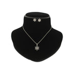 J Pearls Trellis 925 Silver Pendant Set