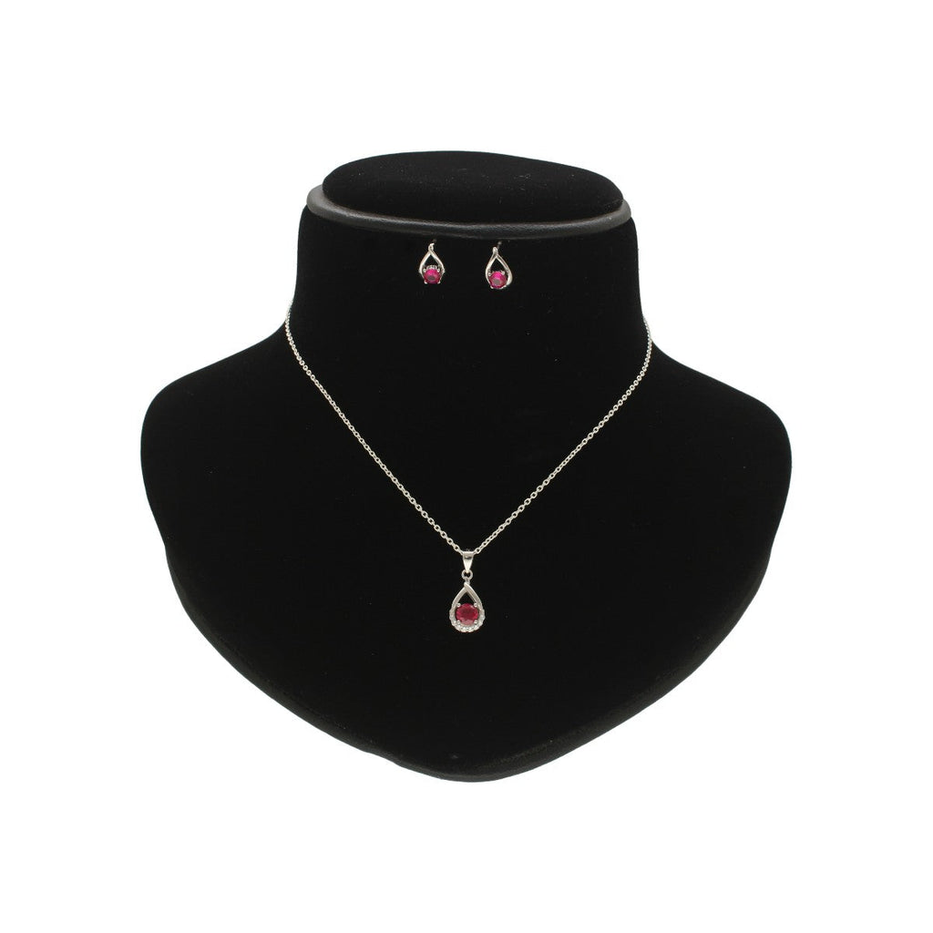 J Pearls Roye 925 Silver Pendant Set
