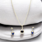 J Pearls Valerie 925 Silver Pendant Set