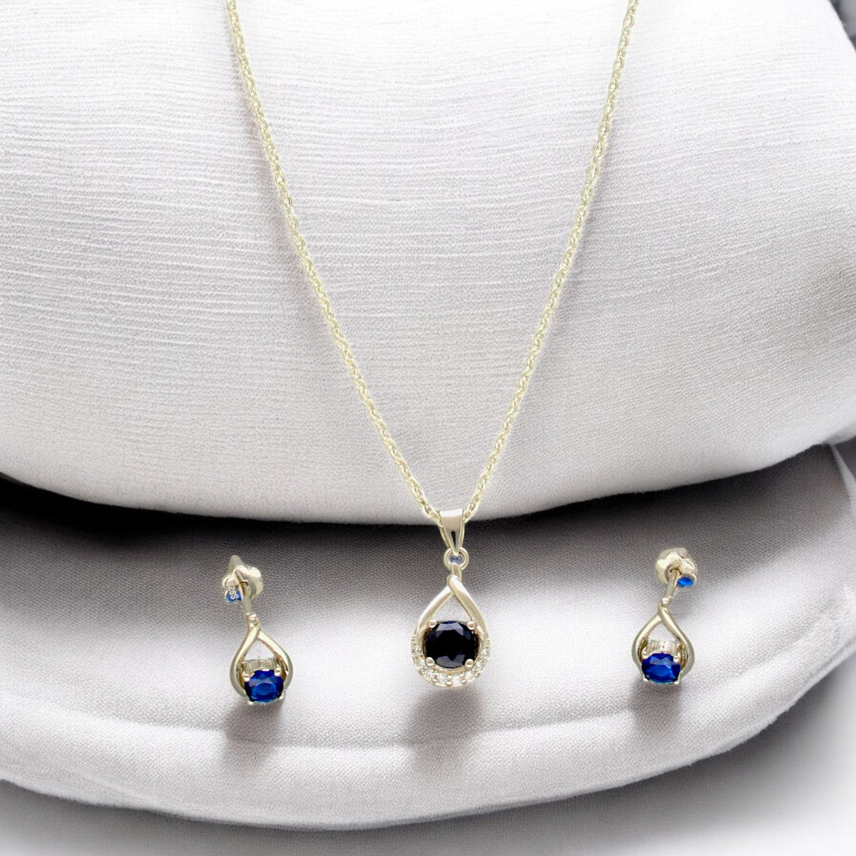 J Pearls Valerie 925 Silver Pendant Set