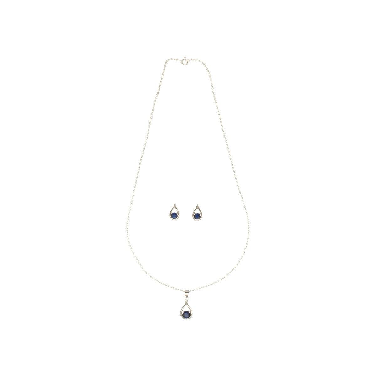 J Pearls Valerie 925 Silver Pendant Set