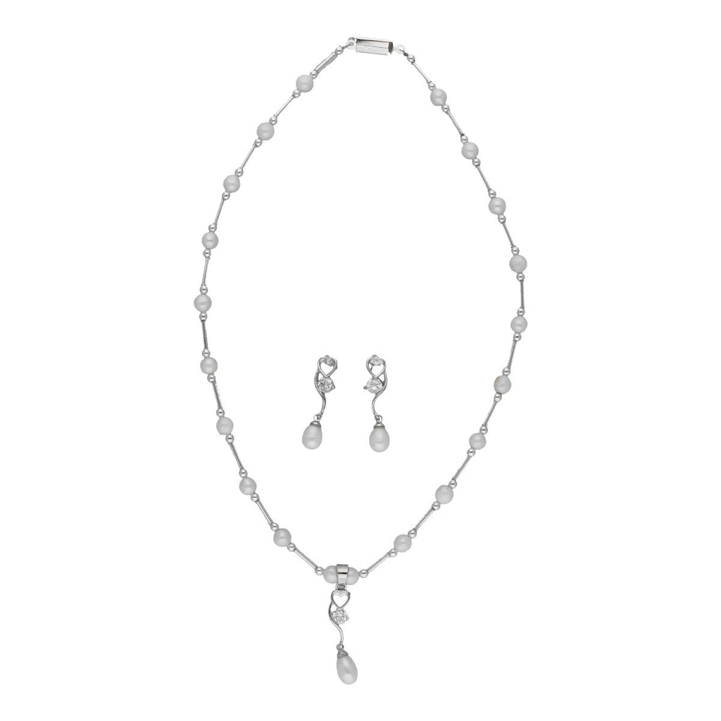 J Pearls Jivika Pearl Pendant Set