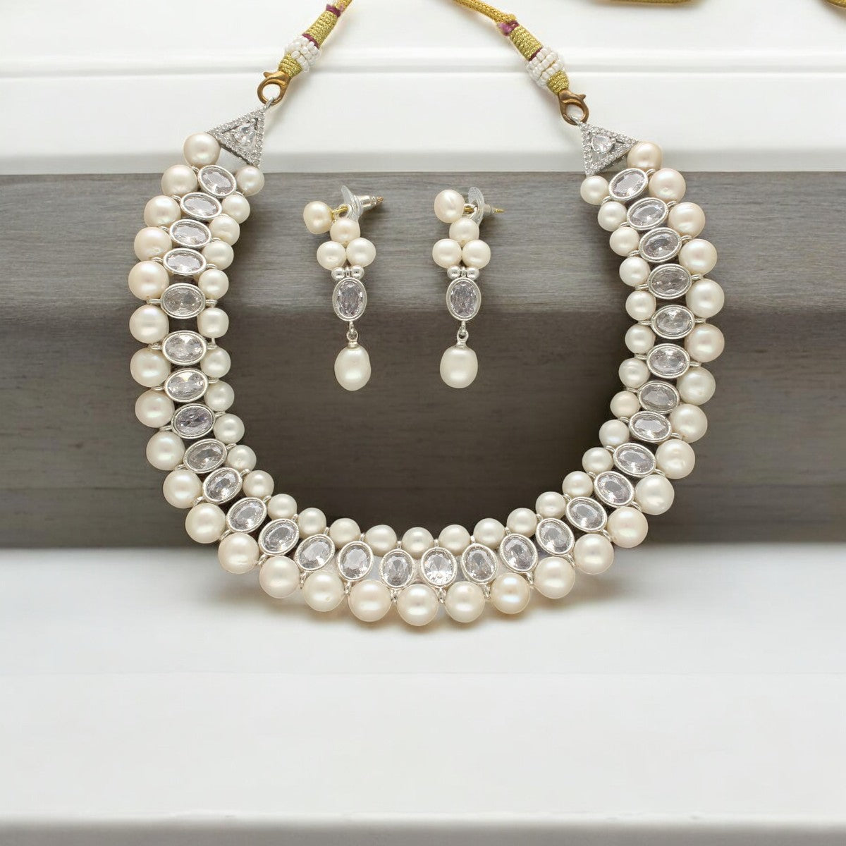 J Pearls Asra Pearl Choker Set
