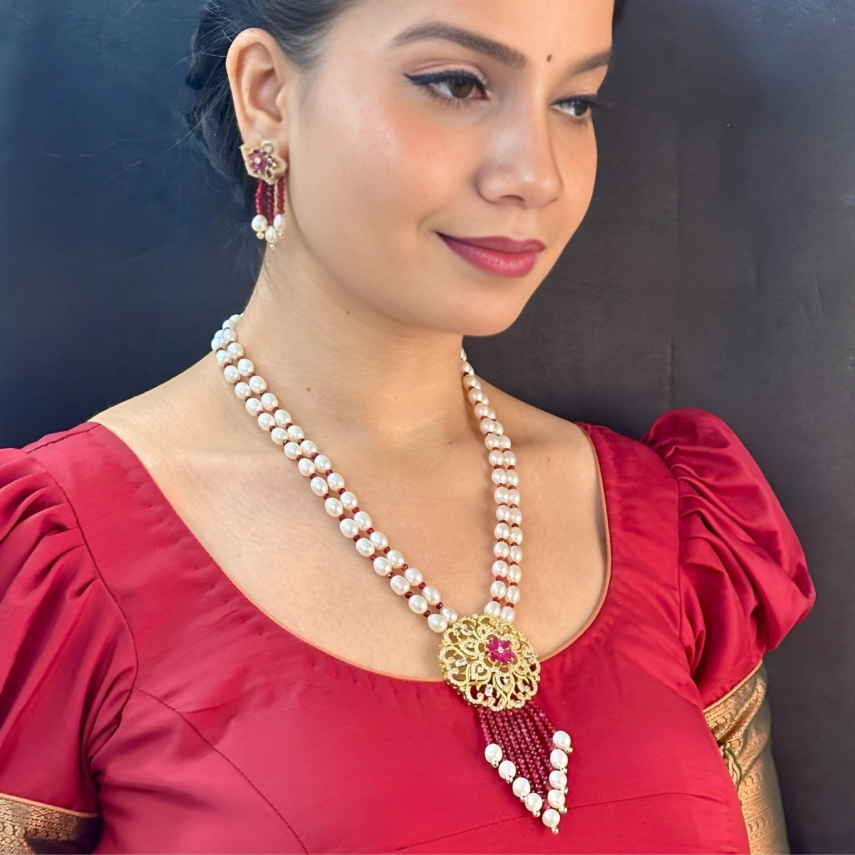 J Pearls Amolak Pearl Set