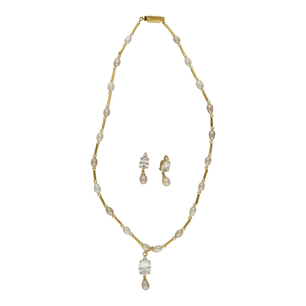 J Pearls Jeeval Pearl Pendant Set