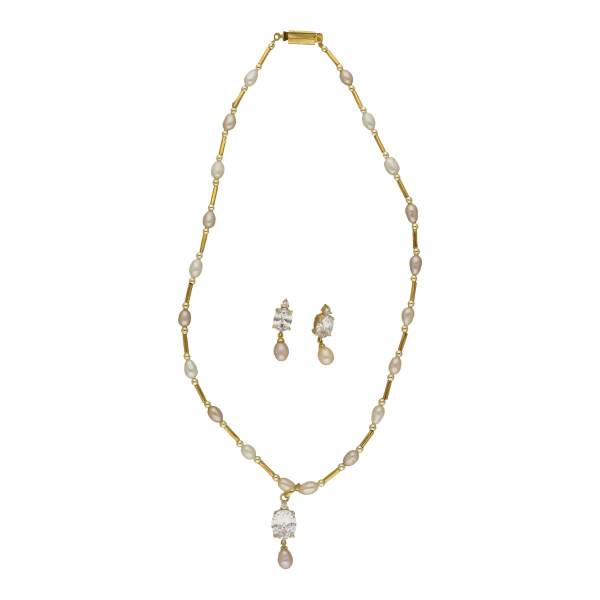 J Pearls Jeeval Pearl Pendant Set