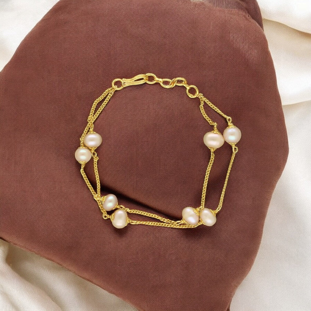 J Pearls Jeeval Pearl Bracelet - Distacart