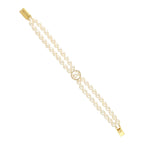 J Pearls Caralin Dual Line Pearl Bracelet - Distacart