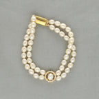 J Pearls Caralin Dual Line Pearl Bracelet - Distacart