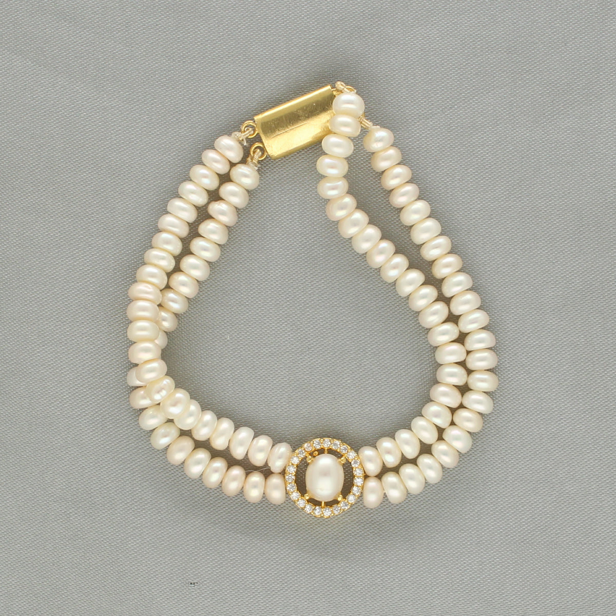 J Pearls Ovia Dual Line Pearl Bracelet - Distacart