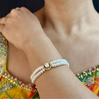J Pearls Ovia Dual Line Pearl Bracelet - Distacart