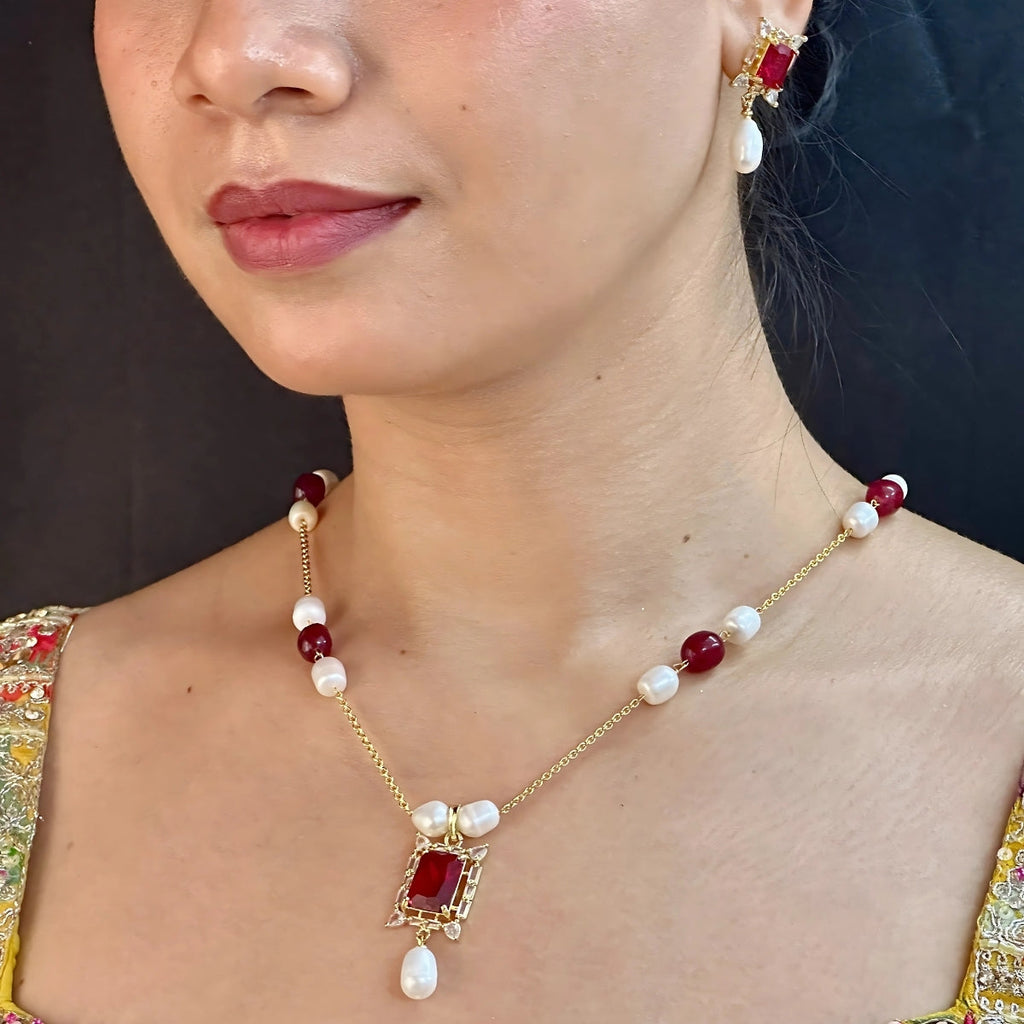 J Pearls Elysia Pearl Pendant Set