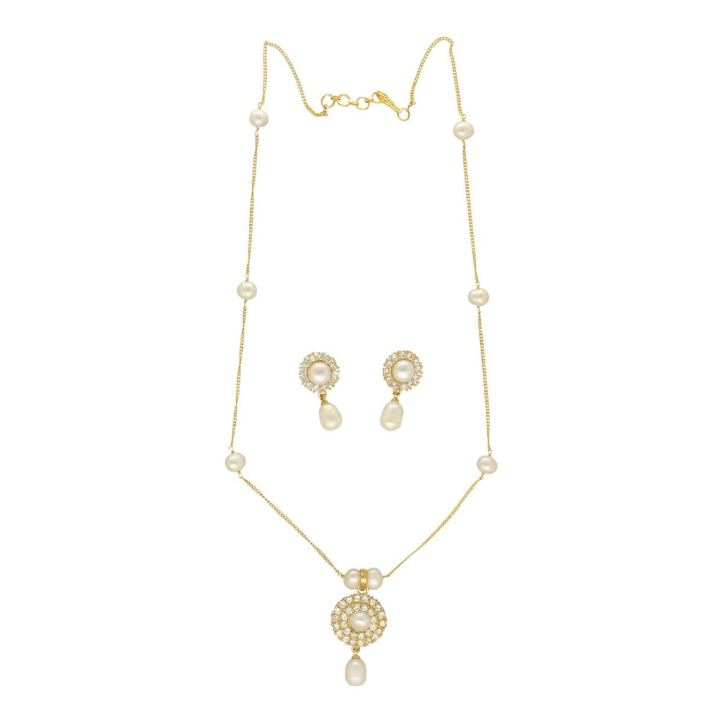J Pearls Clara Pearl Pendant Set