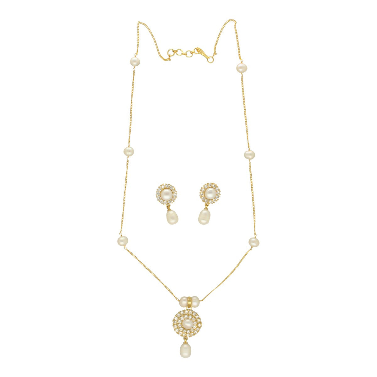 J Pearls Clara Pearl Pendant Set