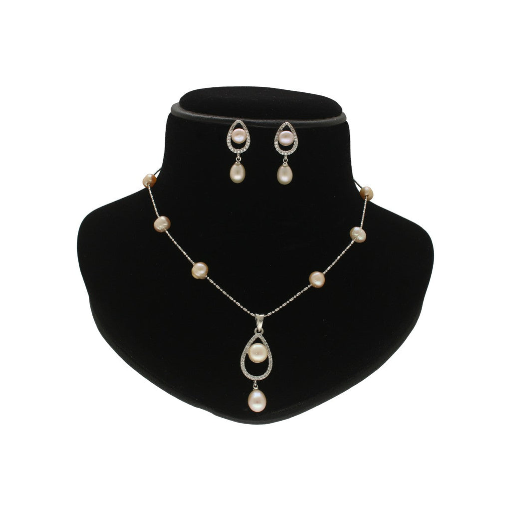 J Pearls Tasha Pearl Pendant Set