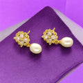 J Pearls Tasha Pearl Earrings - Distacart