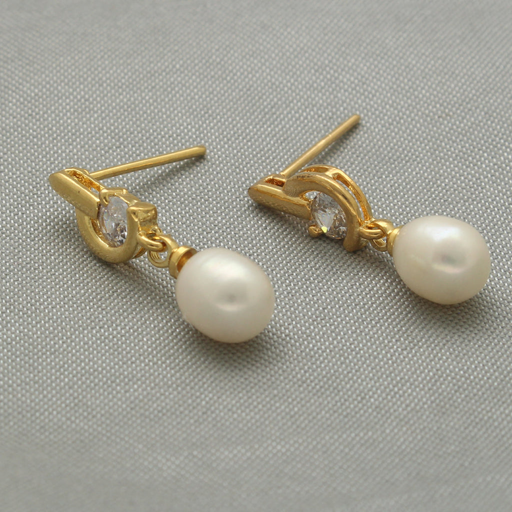 J Pearls Carina Pearl Earrings - Distacart