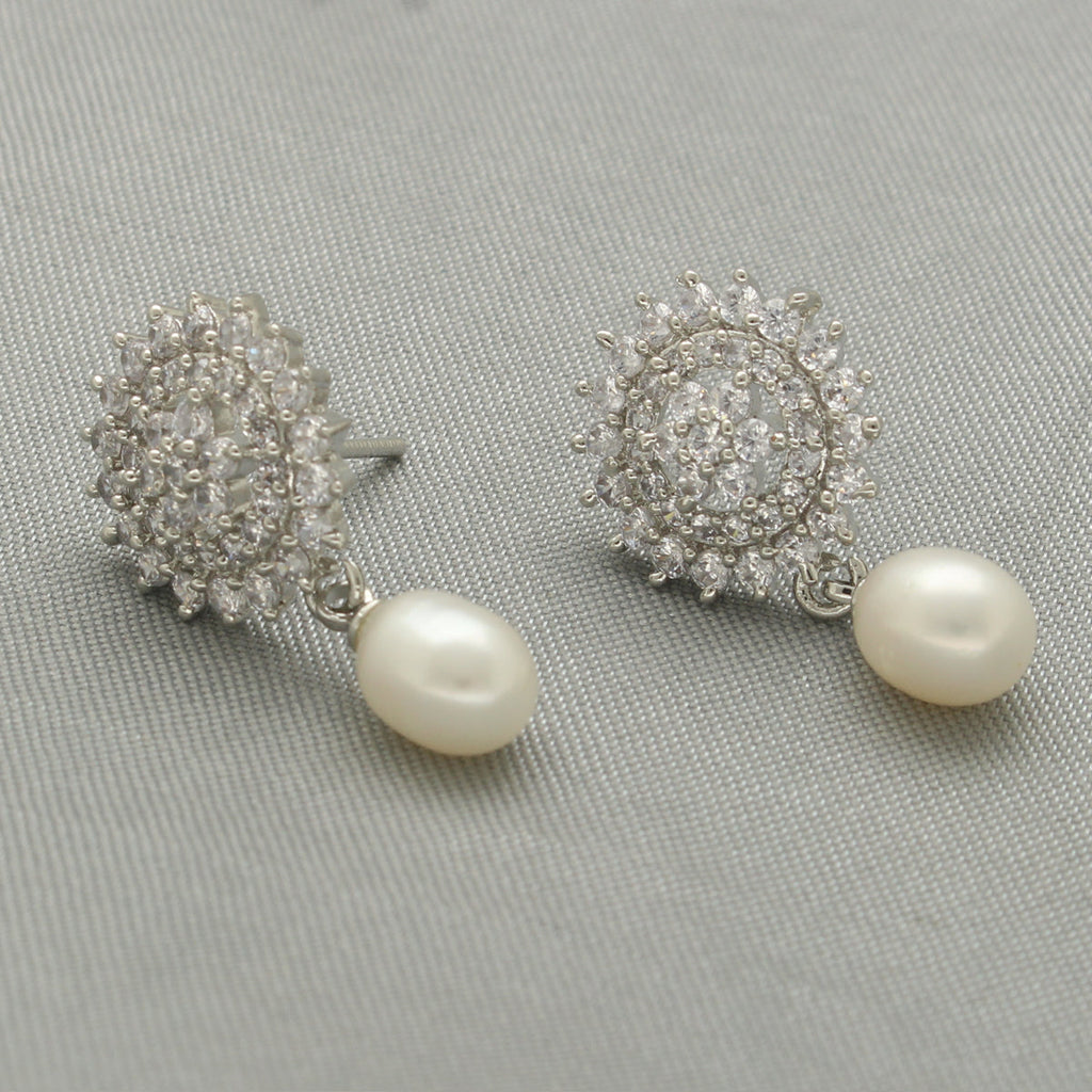 J Pearls Mirella Pearl Earrings - Distacart