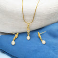J Pearls Elora Pearl Pendant Set