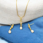 J Pearls Elora Pearl Pendant Set