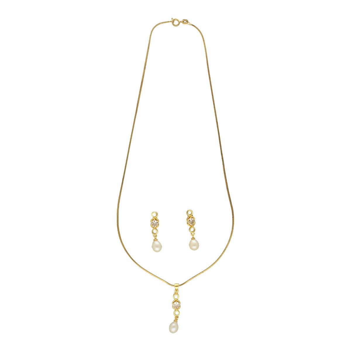J Pearls Elora Pearl Pendant Set