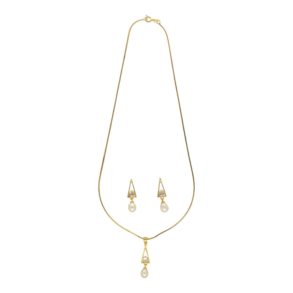 J Pearls Trellis Pearl Pendant Set