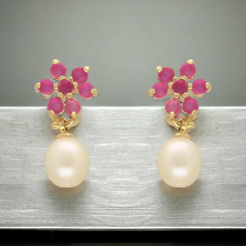 J Pearls Moonlit Combo Of 2Pair Earrings - Distacart