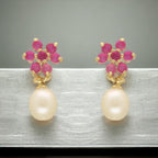 J Pearls Moonlit Combo Of 2Pair Earrings - Distacart