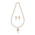 J Pearls Qushi 1 Line Button Pearl Set - Real Pearl Jewelry - Distacart