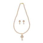 J Pearls Qushi 1 Line Button Pearl Set - Real Pearl Jewelry - Distacart