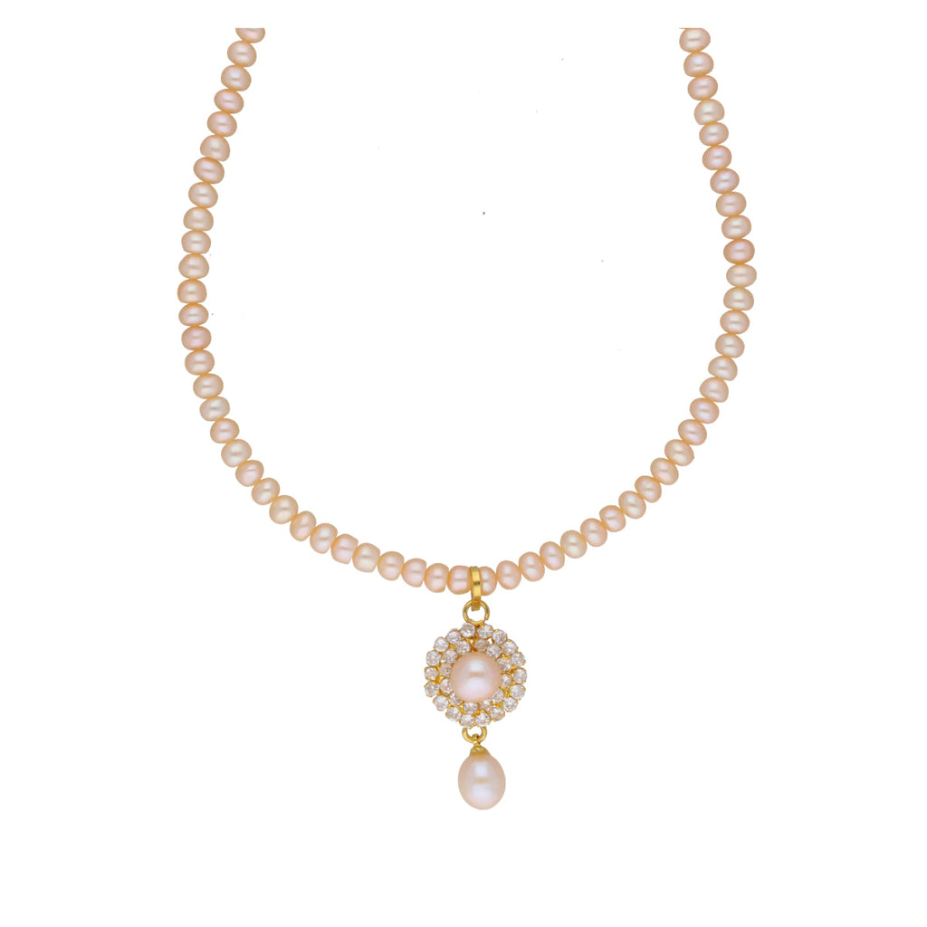 J Pearls Qushi 1 Line Button Pearl Set - Real Pearl Jewelry - Distacart