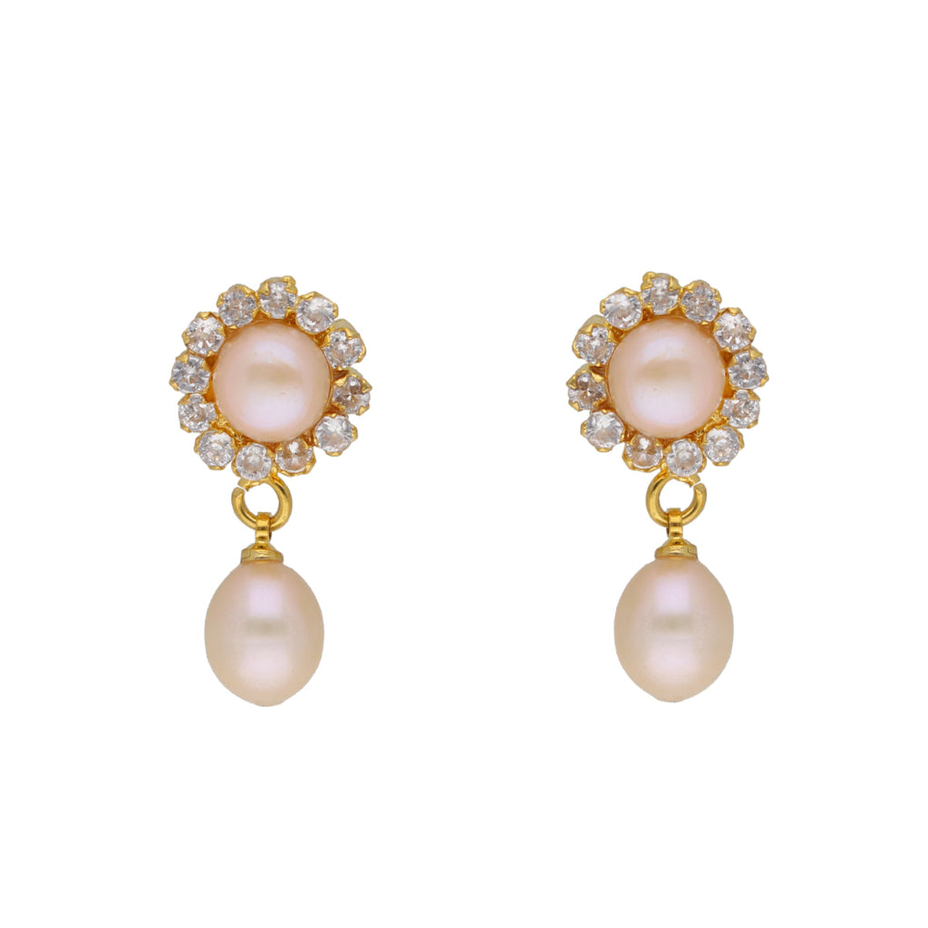 J Pearls Qushi 1 Line Button Pearl Set - Real Pearl Jewelry - Distacart