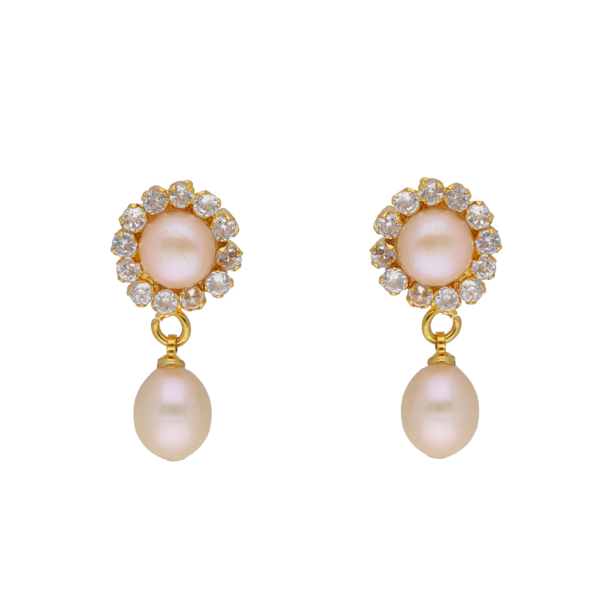 J Pearls Qushi 1 Line Button Pearl Set - Real Pearl Jewelry - Distacart