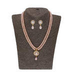 J Pearls Siddhi 2 Lines Button Pearl Set - Real Pearl Jewelry - Distacart