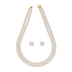 J Pearls Eeshani 2 Lines Pearl Necklaces - Real Pearl Jewelry - Distacart