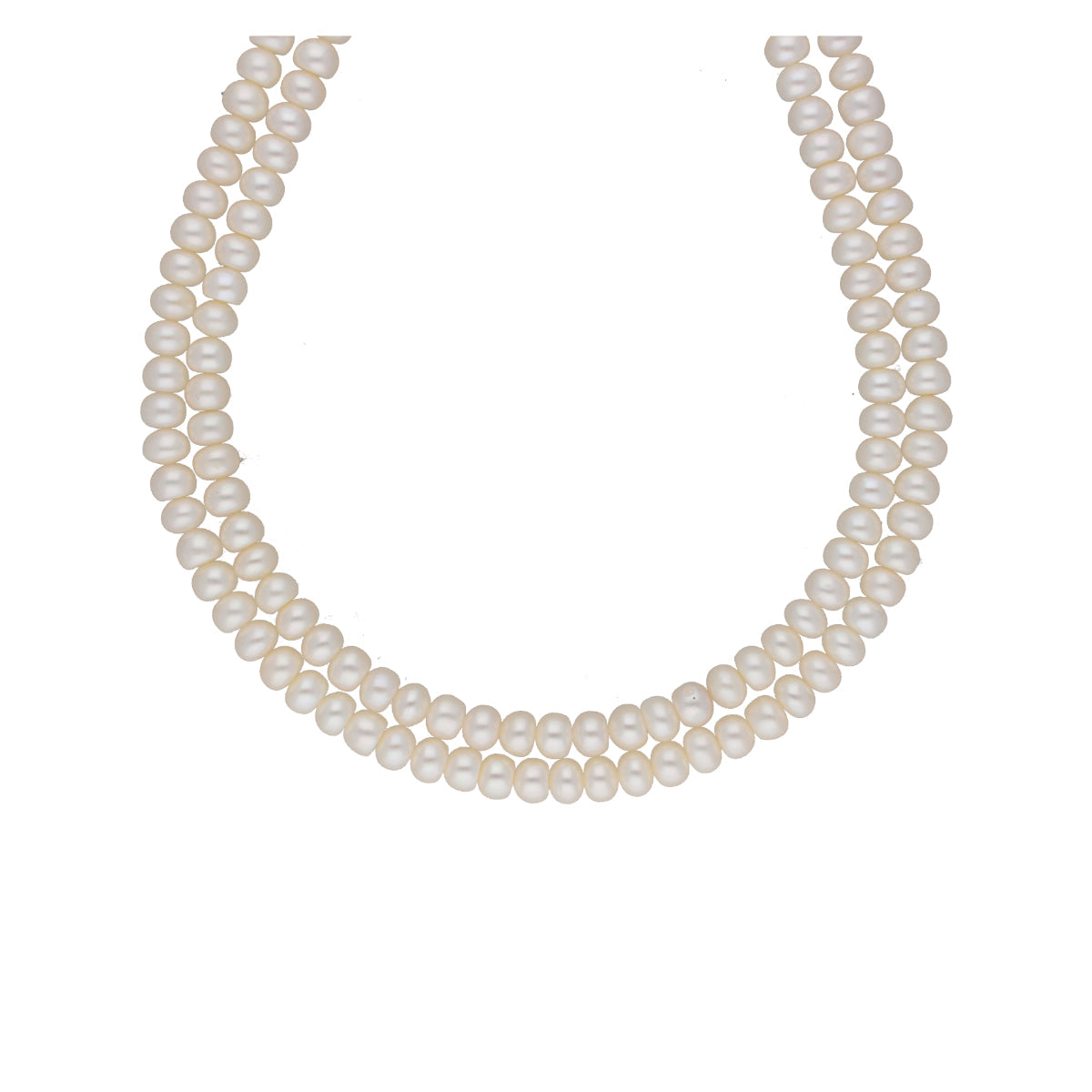J Pearls Eeshani 2 Lines Pearl Necklaces - Real Pearl Jewelry - Distacart