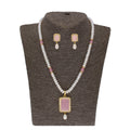 J Pearls Anahita 1 Line Square Pearl Set - Real Pearl Jewelry - Distacart