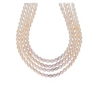 J Pearls Tulsi 4 Lines Pearl Necklaces - Real Pearl Jewelry - Distacart