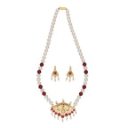 J Pearls Dheyanshi 1 Line Round Pearl Necklaces - Real Pearl Jewelry - Distacart