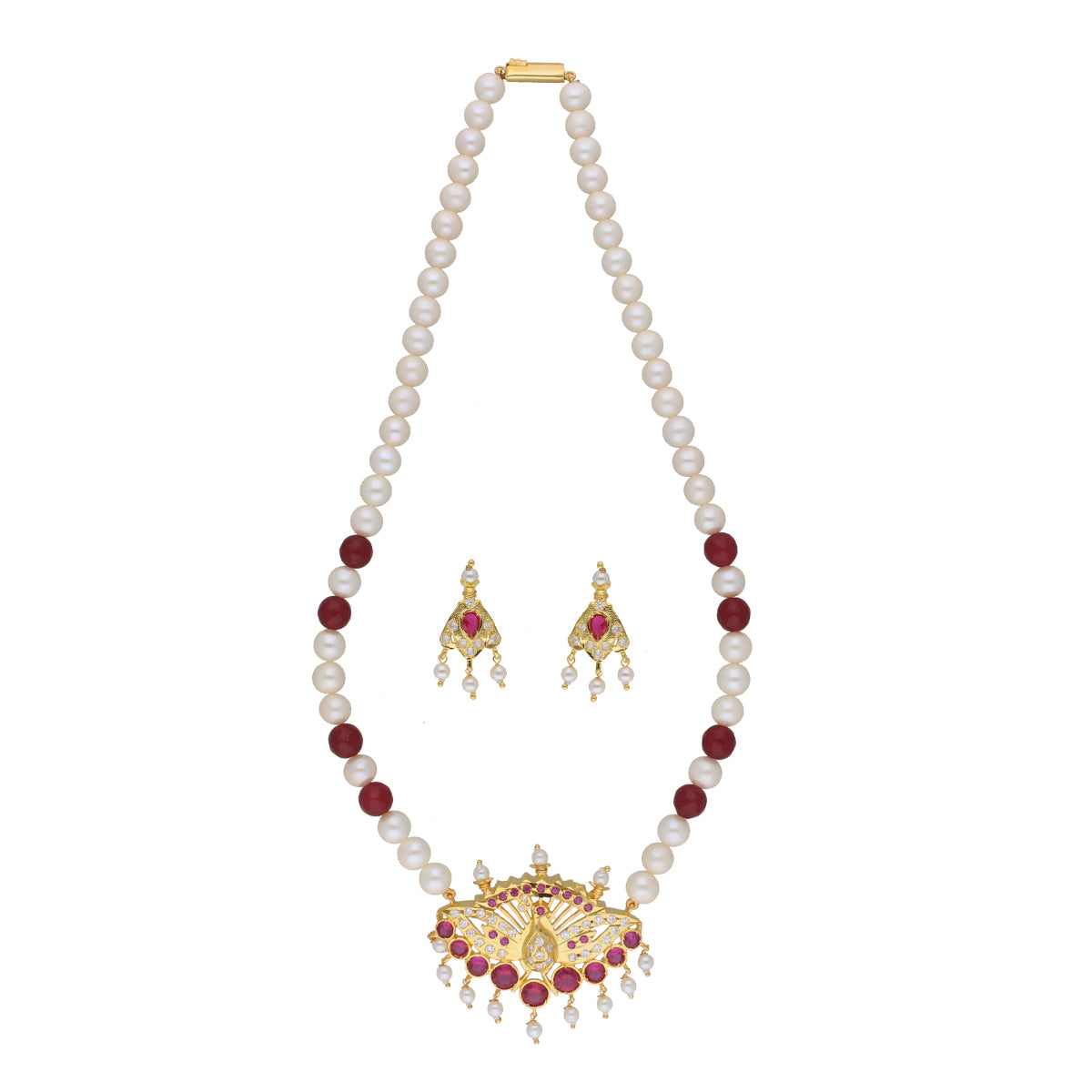 J Pearls Dheyanshi 1 Line Round Pearl Necklaces - Real Pearl Jewelry - Distacart