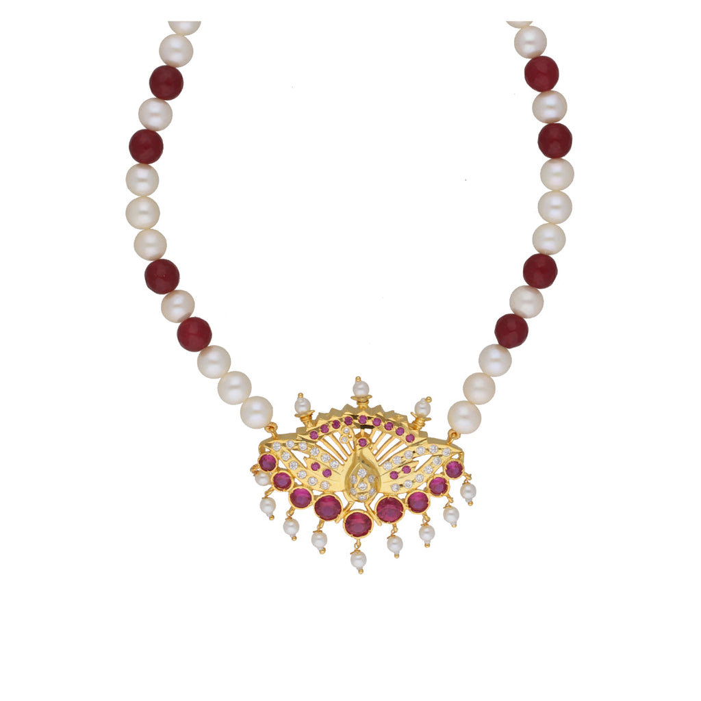 J Pearls Dheyanshi 1 Line Round Pearl Necklaces - Real Pearl Jewelry - Distacart